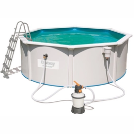 Zwembad Bestway Hydrium Set (Zandfilter) Rond Wit (360 x 360 x 120 cm)
