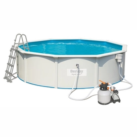 Zwembad Bestway Hydrium Set (Zandfilter) Rond Wit (460 x 460 x 120 cm)