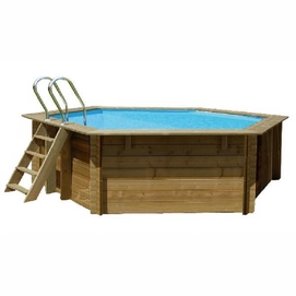 Zwembad Gre Normandie Set Grenen Rond 400