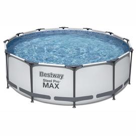 Zwembad Bestway Steel Pro Max Set Rond Grijs (366 x 366 x 100 cm)