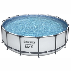 Pool Bestway Power Steel Pro Max Set Rund Grau (457 x 457 x 122 cm)
