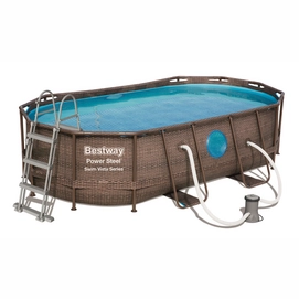 Zwembad Bestway Power Steel Set Ovaal Rotan Swim Vista 427