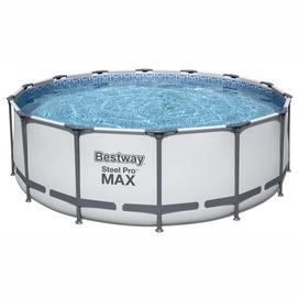Pool Bestway Power Steel Pro Max Set Rund Grau (427 x 427 x 122 cm)