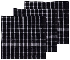 Keukendoek Södahl Simplicity Zwart (set van 3)