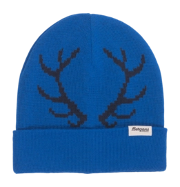 Bonnet Bergans Kids Antlers Beanie Space Blue/Navy Blue