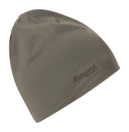 Beanie Bergans Unisex Cotton Beanie Green Mud