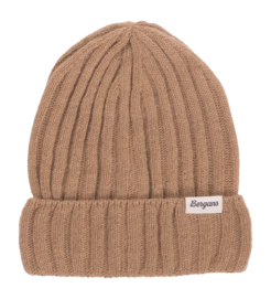 Muts Bergans Unisex Rabot Mount Rib Wool Beanie Warm Sand