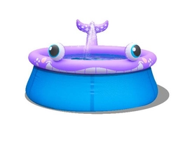 Planschbecken Jilong Spraypool Wal Rund Lila 175