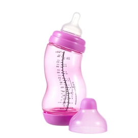 Babyfles Difrax Wide-S 310 ml Roze