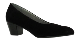 JJ Footwear Duisburg Escarpins Suède Noir - Largeur de pied G