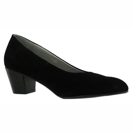 Mid Heel JJ Footwear Duisburg Black Suede Foot Width Standard-Shoe Size 7.5