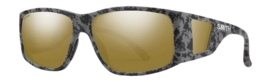 Zonnebril Smith Monroe Peak Matte Gray Marble/ Chromapop Polarized Bronze Mirror