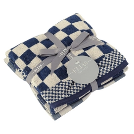 Kombiset Elias Pompdoek Geschirrtuch & Teetuch Blau