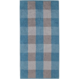 Serviette de Bain Cawö Zoom Karo Bleu