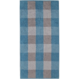 Hand Towels Cawö Zoom Karo Blue (set of 3)