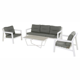 Loungeset Hartman Porto Rico 3+1+1 Ash Grey Olefin White