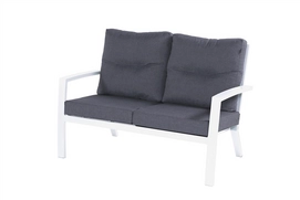 Loungebank Hartman Canberra 2-zits Royal White Ash Grey Olefin