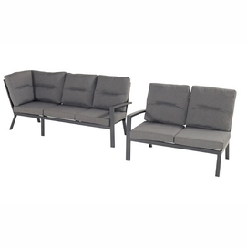 Loungebank Hartman Canberra Links en Rechts Ash Grey Olefin