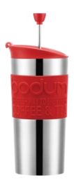 Coffee Plunger Bodum Travel Press Vacuum Basic red 350 ml