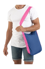 Schoudertas Ticket To The Moon Eco Bag Small Royal Blue Pink