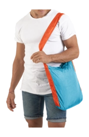 Schoudertas Ticket To The Moon Eco Bag Small Aqua Orange