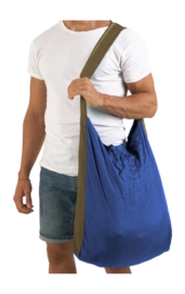 Schoudertas Ticket To The Moon Eco Bag Large Royal Blue Brown
