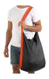 Schoudertas Ticket To The Moon Eco Bag Large Dark Grey Orange