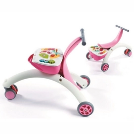 Poppenwagen Tiny Love 5-In-1 Walk Behind & Ride On Pink