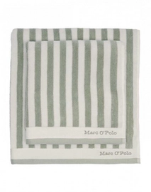 Badehandtuch Marc O'Polo Classic Stripe Green Off White