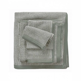 Serviette de Bain Marc O'Polo Timeless Tone Stripe Green Off White