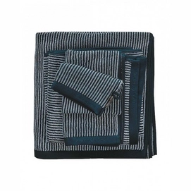Serviette de Bain Marc O'Polo Timeless Tone Stripe Marine Light Silver