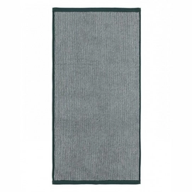 Badehandtuch Marc O'Polo Timeless Tone Stripe Pine Green Off White