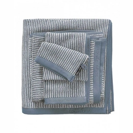 Serviette de Bain Marc O'Polo Timeless Tone Stripe Smoke Blue Off White