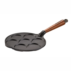 Poêle à Crêpes Skeppshult Manche en Bois de Noyer 23 cm