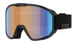 Masque de Ski Bliz Rave Black-White Logo / Orange/Blue