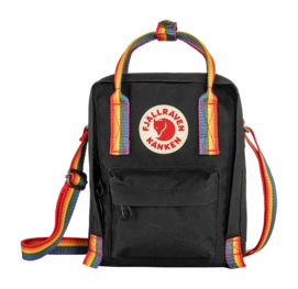 Shoulder Bag Fjällräven Kånken Rainbow Sling Black Rainbow Pattern