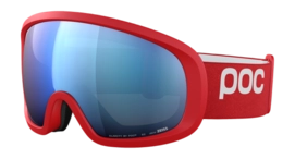 Skibril POC Unisex Fovea Mid Prismane Red/Partly Sunny Blue