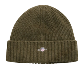 Muts GANT Unisex Shield Wool Beanie Juniper Green