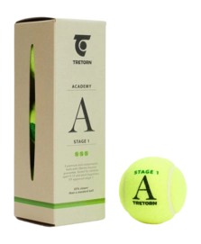 Tennis Ball Tretorn Academy Green 3 Pack (Box 40x3)
