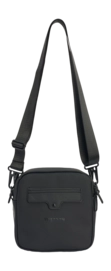 Schoudertas Tretorn Unisex PU Crossbody Bag Jet Black