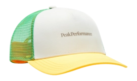 Casquette Peak Performance Unisex PP Trucker Blazing Orange Vintage White