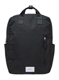 Rucksack Sandqvist Unisex Knut Black With Black Webbing '24