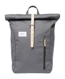 Sac à Dos Sandqvist Dante Stone Grey with Natural leather