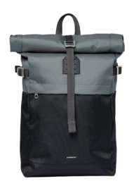 Rugzak Sandqvist Icon Rolltop Multi Dark With Black Leather M