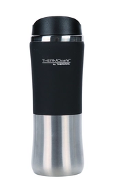 Thermal Cup Thermos Stainless Steel Black Silver 300ML