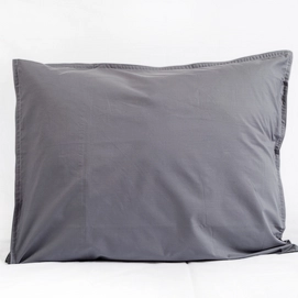 Taie d'Oreiller Town&Country Anthracite Percale (Lot de 2)