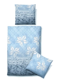 Bettwäsche Biberna Organic Blau Jersey