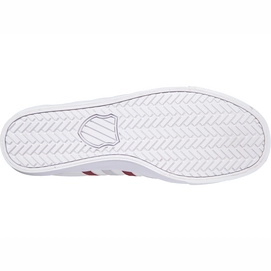 K Swiss Men Addison Vulc LTR White Oxblood Lunar Rock