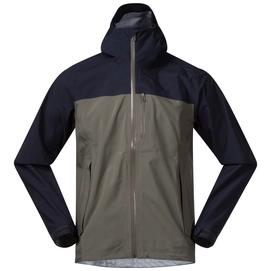 Jacke Bergans Oslo 3L Lite Green Mud Dark Navy Herren