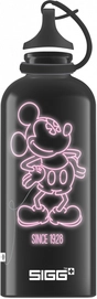 Wasserflasche Sigg Mickey's Bday 0,6L Schwarz/Rosa